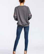 Load image into Gallery viewer, Laced Sleeves Sweatshirt - The Barron Boutique