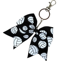 Load image into Gallery viewer, Sports Bow Keychains - The Barron Boutique