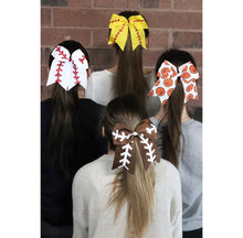 Load image into Gallery viewer, Sports Hair Bows (Football &amp; Baseball) - The Barron Boutique