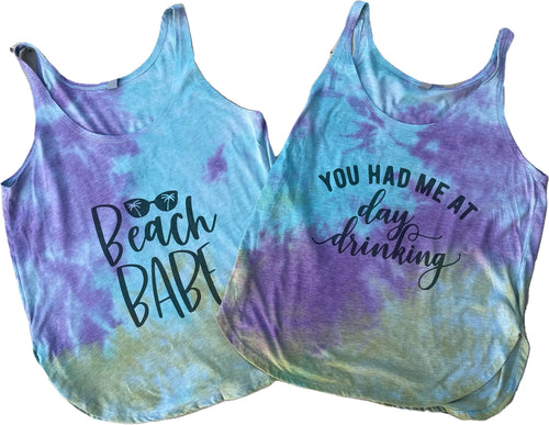 Summer Tie Dye Tank Tops