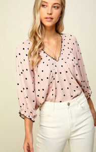 Cindy in Ivory Blouse - The Barron Boutique