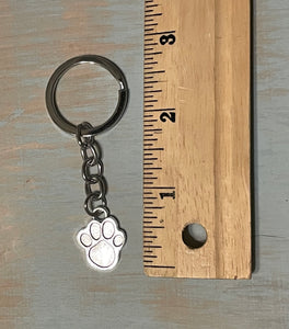 Paw Print Keychains