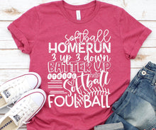 Load image into Gallery viewer, Foul Ball Softball T-Shirt (Various Colors)