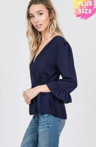 Innocent in Navy-PLUS SIZE - The Barron Boutique