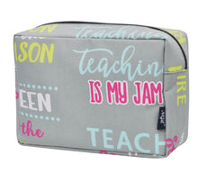 Load image into Gallery viewer, Inspiring Teacher Large Cosmetic Travel Bag - The Barron Boutique