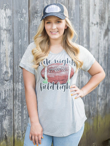 Late Nights, Field Lights Tee