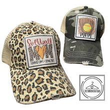 Load image into Gallery viewer, Softball Themed Caps
