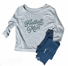 Load image into Gallery viewer, Football Mom Off-The-Shoulder Sweatshirt