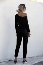 Load image into Gallery viewer, Capree Off-The-Shoulder Jumpsuit