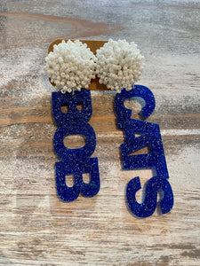 Team Pom Pom Earrings