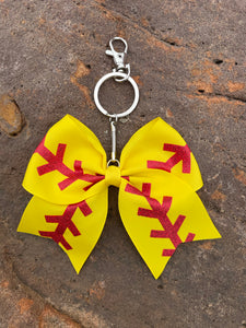 Sports Bow Keychains - The Barron Boutique