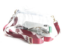 Load image into Gallery viewer, Clear Mini Duffel Texas A&amp;M Purse