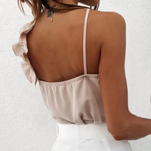 Load image into Gallery viewer, Ruffled Heather Sleeveless Camisole Top