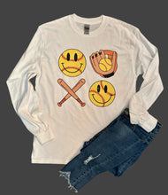 Load image into Gallery viewer, Smiley Face SOFTBALL Tops (Various Styles)
