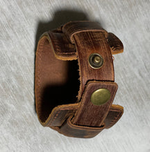 Load image into Gallery viewer, Leather Baseball Cuff - The Barron Boutique