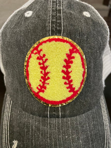 Chenille Softball Hats