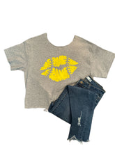 Load image into Gallery viewer, Softball Lips Open Back T-Shirt