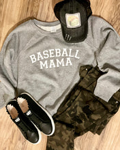 Load image into Gallery viewer, Baseball Mama Sweatshirt (Grey &amp; Red) - The Barron Boutique
