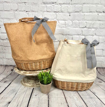 Load image into Gallery viewer, Wicker Tote Bags