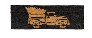 Christmas Tree Vintage Truck Door Mat