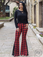 Load image into Gallery viewer, Buffalo Plaid Diva Bell Pants