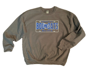 Bobcats BNHS License Plate Sweatshirt (Various Colors)