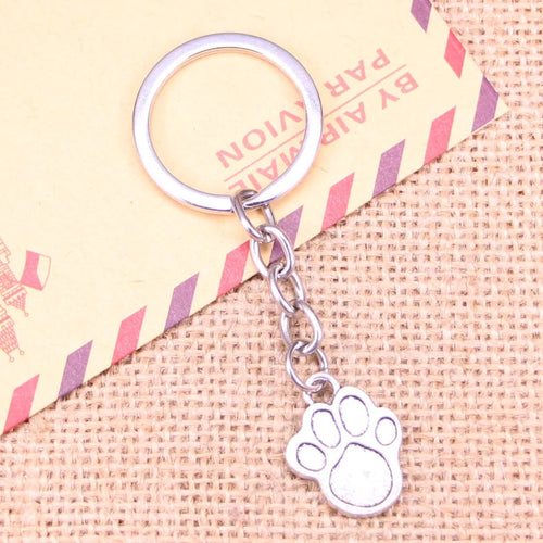 Paw Print Keychains