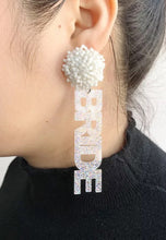 Load image into Gallery viewer, Acrylic Bride Earrings (Various Styles)