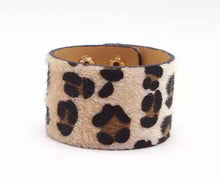 Load image into Gallery viewer, Turquoise &amp; Leopard Cuffs