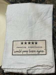 Restroom Humor Hand Towels - The Barron Boutique