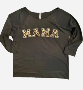 Leopard Mama Patch Sweatshirt