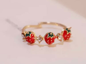 Sweet Strawberry Ring - The Barron Boutique