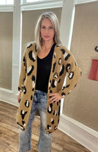 Load image into Gallery viewer, Leopard Desert Mohair Cardigan