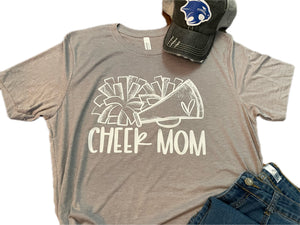 Cheer Mom Waist Tied Short Sleeve Tee