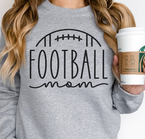 Football Mom Crew Neck Sweatshirt
