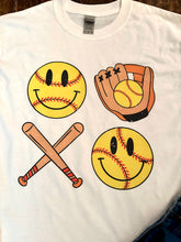 Load image into Gallery viewer, Smiley Face SOFTBALL Tops (Various Styles)