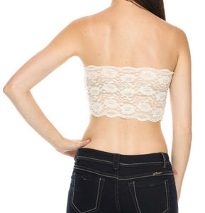 Brown Lace Bandeau - The Barron Boutique