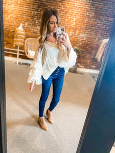 Pria Fringe Sweater - The Barron Boutique