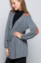 Load image into Gallery viewer, Suede Patch Cardigan - The Barron Boutique