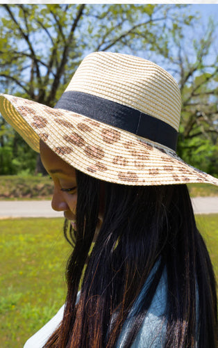 Wild Adventures Beige Straw Panama Hat