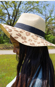 Wild Adventures Beige Straw Panama Hat