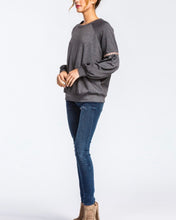 Load image into Gallery viewer, Laced Sleeves Sweatshirt - The Barron Boutique