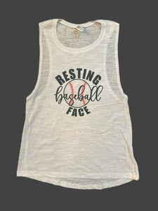 Resting Baseball Face Tank or Tee