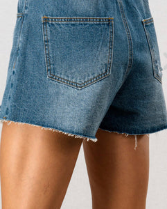 Distressed Denim Shorts - The Barron Boutique