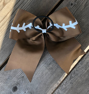 Sports Hair Bows (Football & Baseball) - The Barron Boutique