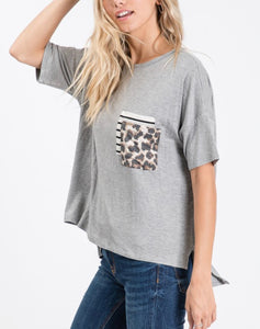 High Low Pocket Shirt - The Barron Boutique