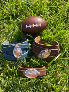 Leather Sports Cuffs (Baseball/Softball/Soccer/Football)