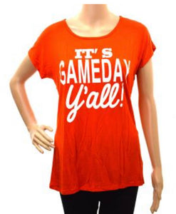 Orange “It’s Game Day Y’all” Top