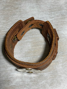 Leather Baseball Cuff - The Barron Boutique