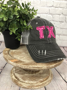 Pink Polka Dot Texas Trucker Cap - The Barron Boutique